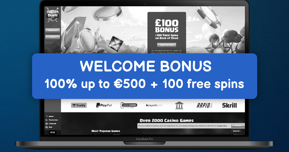 Duelz Casino banner